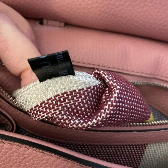 Gucci Bamboo Daily Dusty Rose Blush Pink Leather Satchel - Picture 16 of 16